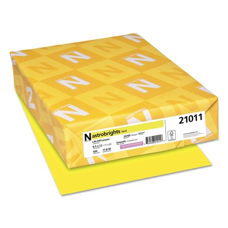 NEENAH PAPER ColoPaper, Lift-OffLemon, 500, PK500 21011